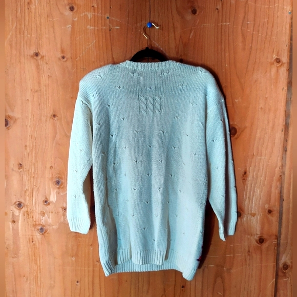 Marisa Christina Classics Vtg 1994 Holiday Teddy Bear Cotton Blend Knit Sweater - Picture 2 of 16